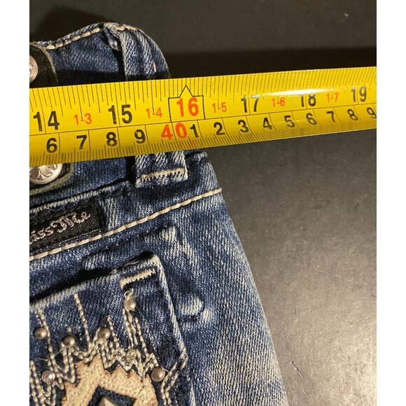 Miss Me Jeans Womens 28 33" Blue Boot Cut Denim Pants JW5416B - Picture 5 of 8